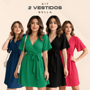 Vestido Bella em Tecido Premium |2 unidades|!